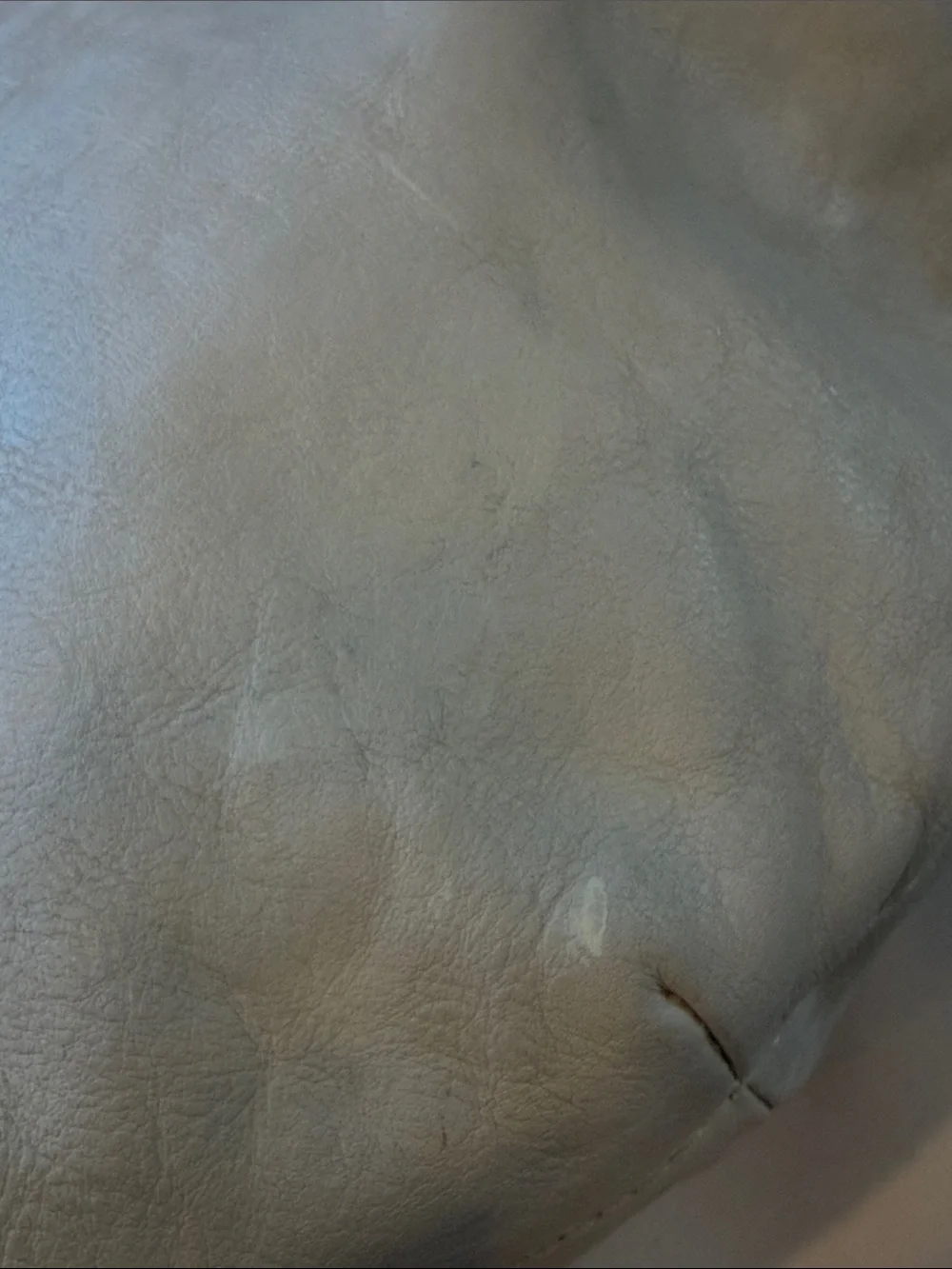 Michael Kors Cream Leather Hobo Bag with Brown Strap Vintage Gold hardware